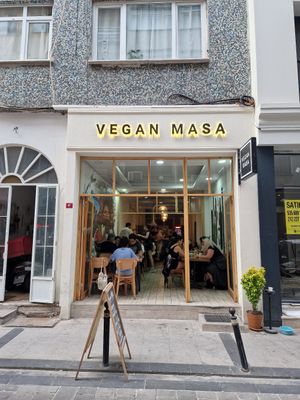 Outside at Vegan Masa in Istanbul