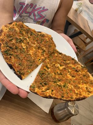 lahmacun  at Vegan Masa in Istanbul