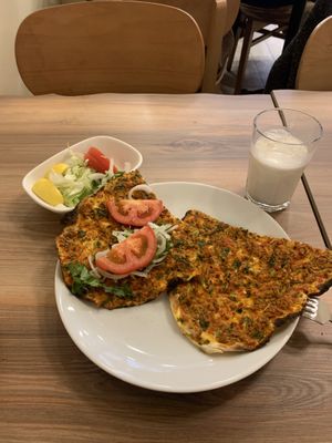 Lahmacun  at Vegan Masa in Istanbul