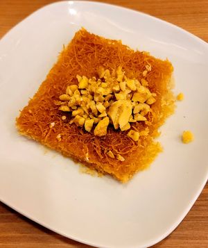 Kadayif at Vegan Masa in Istanbul