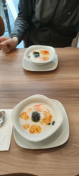 Йогуртовый суп at Vegan Masa in Istanbul