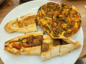 Mixed platter at Vegan Masa in Istanbul