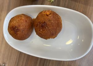 Stuffed meatballs  at Vegan Masa in Istanbul