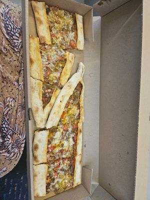 Soy meat and cheese at Vegan Masa in Istanbul