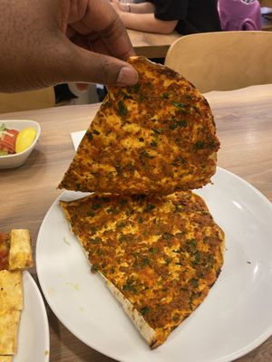 Lahmacun  at Vegan Masa in Istanbul