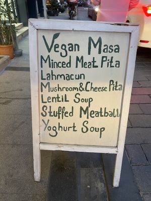 Their selection  at Vegan Masa in Istanbul