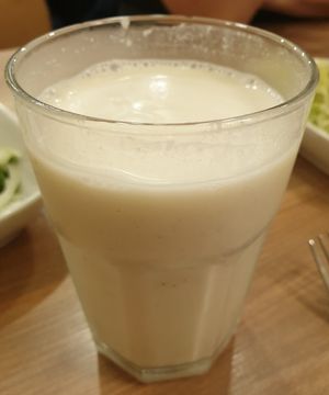 vegan Ayran at Vegan Masa in Istanbul