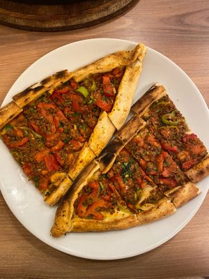 Lahmacun  at Vegan Masa in Istanbul