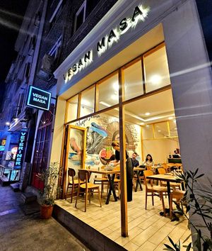 Outside at Vegan Masa in Istanbul