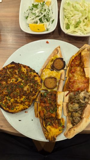 Mix plate at Vegan Masa in Istanbul