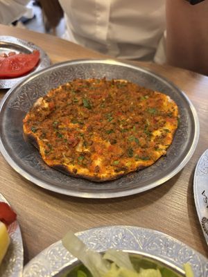 Lahmacun  at Vegan Masa in Istanbul