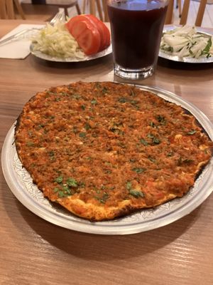 Lahmacun   at Vegan Masa in Istanbul