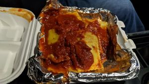 Ravioli at Imagine Vegan Cafe in Memphis