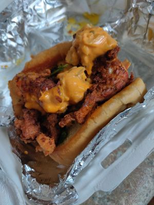 Second half of the Po Boy at Imagine Vegan Cafe in Memphis