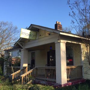 Exterior of this wonderful place. With the lovely food and the warm service. :) at Imagine Vegan Cafe in Memphis