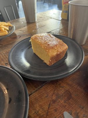 Cornbread  at Imagine Vegan Cafe in Memphis