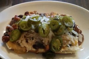 dog with the works. Delish! at Imagine Vegan Cafe in Memphis