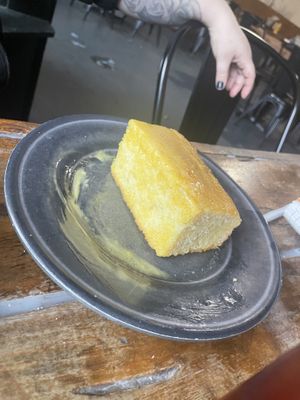 Decent cornbread  at Imagine Vegan Cafe in Memphis