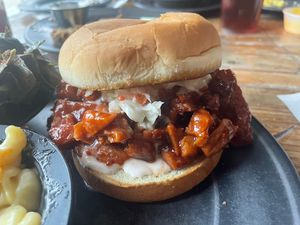 The best barbecuee  at Imagine Vegan Cafe in Memphis