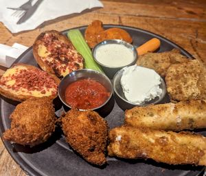 Appetizer sampler at Imagine Vegan Cafe in Memphis
