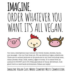 It's all vegan! at Imagine Vegan Cafe in Memphis