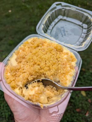 The dessert!!!! Banana custard!! at Imagine Vegan Cafe in Memphis