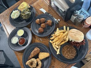 The whole spread!  at Imagine Vegan Cafe in Memphis