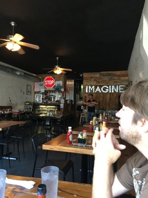 Inside the store at Imagine Vegan Cafe in Memphis