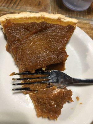 Pumpkin pie at Imagine Vegan Cafe in Memphis