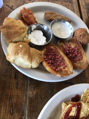 Appetizer plate  at Imagine Vegan Cafe in Memphis