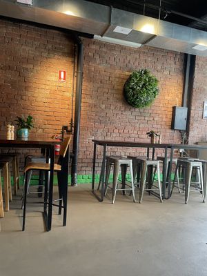 Inside the restaurant  at Paradisescape in Brunswick
