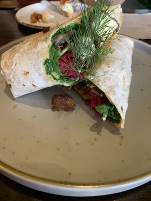 Tofu wrap  at Paradisescape in Brunswick