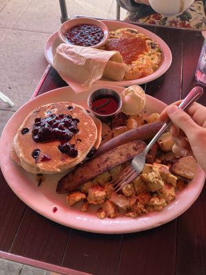 Huge portions   at Millie's Cafe in Los Angeles