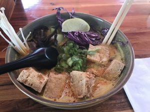 Veggie Curry Ramen at Miso Ramen Bar  at Miso Ramen Bar in Cary
