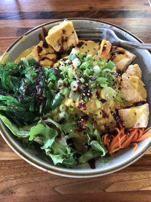 Curry Tofu Rice Bowl at Miso Ramen Bar  at Miso Ramen Bar in Cary