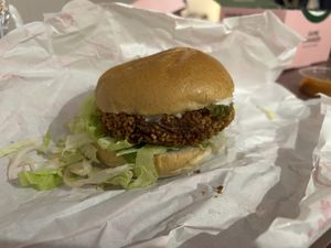 Crispy Chick’n Sandwich  at Neat Burger - Finsbury Park in North London