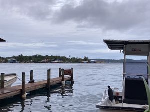 View from restaurant  at Om Cafe in Bocas Del Toro