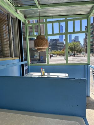 Outdoor seating   at Lupe's in New York City