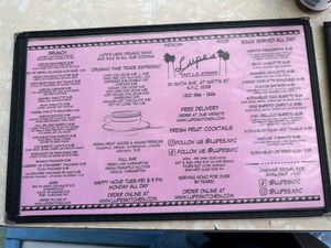 Menu  at Lupe's in New York City