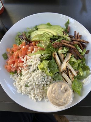 Cobb salad (vegan) at Larchmont Bungalow Cafe in Los Angeles