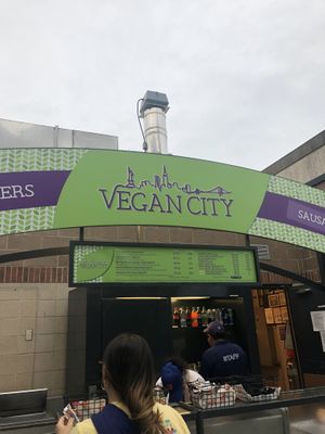 Whooo so happy!  🙌  at Vegan City - Citi Field in New York City