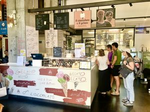 The kiosk  at Mara dei Boschi in Milan