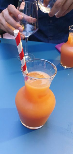 "Abyssinia" cocktail (rum, guava, mango, ginger) at Abyssinia in Paris