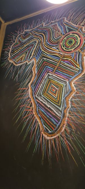 In the bathroom at Abyssinia in Paris