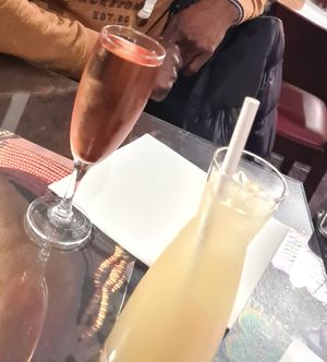 Kir and amazing Ginger drink at Abyssinia in Paris