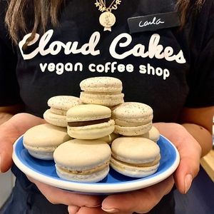 Vegan macarons at Cloud Cakes! :D at Cloud Cakes -  Notre Dame de Lorette in Paris