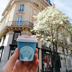 Double espresso à emporter. at Cloud Cakes -  Notre Dame de Lorette in Paris