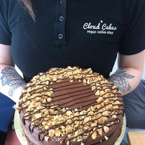 Chocolate peanut butter cake. at Cloud Cakes -  Notre Dame de Lorette in Paris