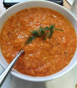 Lentil soupe at Cloud Cakes -  Notre Dame de Lorette in Paris