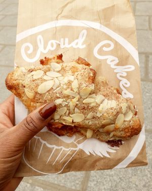Croissant aux amandes cœur frangipane at Cloud Cakes -  Notre Dame de Lorette in Paris